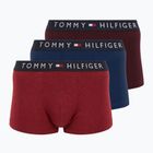Boxer uomo Tommy Hilfiger UM0UM03180 Trunk 3 paia deep burgundy/purple navy/deep red heather