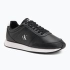 Scarpe da uomo Calvin Klein YM0YM01355 Retro Runner Essential Leather black/bright white