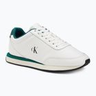 Scarpe uomo Calvin Klein YM0YM01355 Retro Runner Essential Leather bright white/galapagos