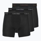 Boxer Calvin Klein LV00NB4394 Slip 3 paia black/chalk logo/black/currie