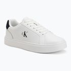 Scarpe da uomo Calvin Klein YM0YM01435 Classic Cupsole Laceup Leather bright white/navy