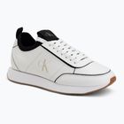 Scarpe da donna Calvin Klein HW0HW02994 Retro Runner Sock Patch Leather bright white/black