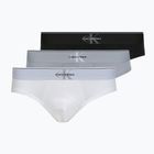 Slip da uomo Calvin Klein LV00NB4471 Hip Brief 3 pairs black/misty grey/white
