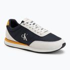 Scarpe da uomo Calvin Klein YM0YM01361 Retro Runner Ess Mix Mat vaporous white/casual bluee/cooling