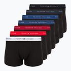 Boxer Tommy Hilfiger Trunk WB 7 pairs blk/mid red/aegean sea/dsrt sky/blu jeans/f r/wht