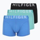 Boxer Tommy Hilfiger Trumk 3 pairs arctic aqua/black/cobalt blue