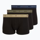 Boxer da uomo Tommy Hilfiger Trunk WB 3 pairs army green/wdg blue/ptch blue