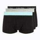 Boxer da uomo Calvin Klein 0000U2664G Low Rise Trunk 3 pairs black in plume wb/ black in misty sag