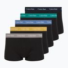 Boxer Calvin Klein LV00NB4412 Low Rise Trunk 5 pairs of black bodies with driftwood/moonlight
