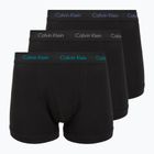 Boxer da uomo Calvin Klein 0000U2662G Trunk 3 pairs of black bodies and wbs with driftwood