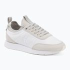 Scarpe da uomo Calvin Klein YM0YM01414 Retro Runner Sock Laceup Mix mat bright white/light grey