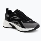 Scarpe da uomo Calvin Klein HM0HM02220 Hike Runner Stripe Mix Nylon Suede black/granite road