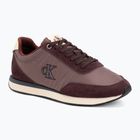 Scarpe da uomo Calvin Klein YM0YM01361 Retro Runner Ess Mix Mat bordeaux/peppercorn/vanilla