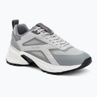 Scarpe da uomo Calvin Klein HM0HM02220 Hike Runner Stripe Mix Nylon Suede light grey/granite grey
