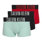 Boxer da uomo Calvin Klein 000NB3775A Trunk black/goji berry/aqua blue