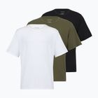 T-shirt da uomo Calvin Klein LV00NB4185 Crew Neck black w/ white emb/white w/ black e