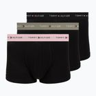 Boxer da uomo Tommy Hilfiger Trunk WB 3 pack utility sage/black/bonita pink