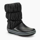 Stivali da neve Crocs Winter Puff nero/carbone da donna