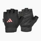 Guanti da allenamento adidas Essential regolabili nero/rosa