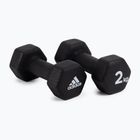 manubri adidas 2x2kg nero ADWT-10002