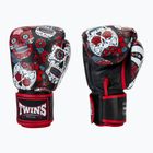 Guanti da boxe Twins Special Fancy FBGVL3-53 Skull rosso/nero