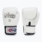Guanti da boxe bianchi Fairtex Universal "Tight-Fit" Design