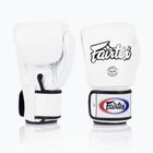 Guanti da boxe bianchi Fairtex Universal "Tight-Fit" Design
