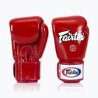Guanti da boxe Fairtex Super Sparring - Pollice bloccato rosso