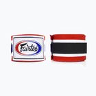 Fairtex Handwraps 455 cm bende da boxe rosso/bianco/blu