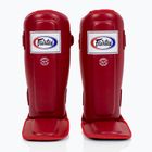 Fairtex In-Step Protezioni tibia a doppia imbottitura rosso