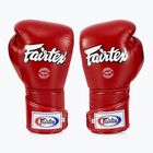 Guanti da boxe Fairtex Stylish Angular Sparring - Pollice bloccato rosso