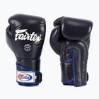 Guantoni da boxe Fairtex Stylish Angular Sparring - Pollice bloccato blu