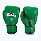 Guantoni da boxe in vera pelle Fairtex verde