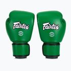 Guantoni da boxe in vera pelle Fairtex verde