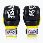 Guanti Fairtex Super Sparring Grappling nero/giallo