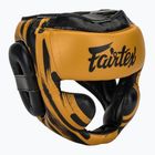 Fairtex Microfiber Headguard casco da boxe oro