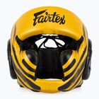 Fairtex Microfiber Headguard casco da boxe oro