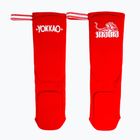 YOKKAO Protezioni per tibia da boxe Muay Thai rosso