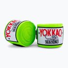 Bende da boxe YOKKAO Premium Handwrap 400 cm verde neon