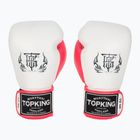 Top King Boxing Reborn guanti da boxe bianchi/rosa