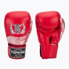 Guanti da boxe Top King Muay Thai Power Snake rosso/argento