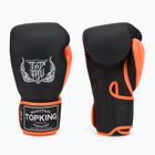 Top King Reborn Guantoni da boxe semi pelle bianco/arancio