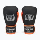 Top King Reborn Guantoni da boxe semi pelle bianco/arancio