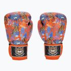 Guantoni da boxe Top King Boxing Wild Tiger nero/arancio