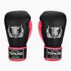Top King Reborn Guantoni da boxe in pelle nera/rosa