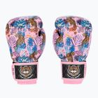 Guantoni da boxe Top King Boxing Wild Tiger nero/rosa