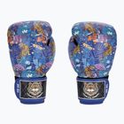 Guanti da boxe Top King Boxing Wild Tiger nero/blu