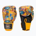 Guantoni da boxe Top King Boxing Wild Tiger nero/giallo