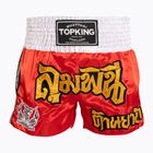 Pantaloncini da allenamento Top King Thai Boxe rosso/bianco