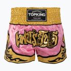 Pantaloncini da allenamento Top King Thai Boxe rosa/oro